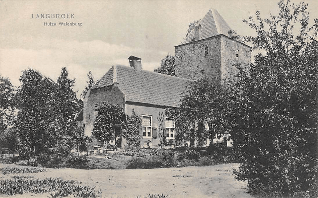 Langbroek Huize Walenburg Kasteel 1910