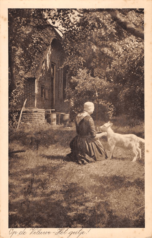 Boerin in klederdracht Elspeet 1933